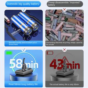 Pour <span class=keywords><strong>Dyson</strong></span> aspirateur <span class=keywords><strong>batterie</strong></span> remplacement adapter pour V6 V7 <span class=keywords><strong>V8</strong></span> V10 Non-Original cylindrique Lithium Ion accessoires <span class=keywords><strong>chargeur</strong></span> - Product Image 3