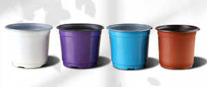 Pots de fleurs ronds et flexibles de 8 couleurs pour pépinières, étiquettes de plantes, récipient en plastique parfait pour les semis de plantes et les légumes - Product Image 2