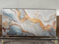 Pierre artificielle en marbre translucide pour décoration murale intérieure Onyx rétro-éclairé pour la maison et l'hôtel