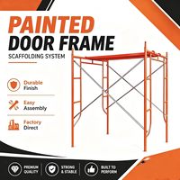 Andamio de Acero Industrial Tipo H de Fábrica, Diseño Moderno para Exteriores, Escalera Móvil para Edificios de Oficinas, Pared Exterior