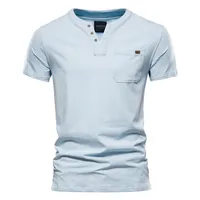 여름 최고 품질 코튼 티셔츠 솔리드 컬러 디자인 v 넥 티셔츠 캐주얼 클래식 남성 의류 탑스 티 셔츠 남성