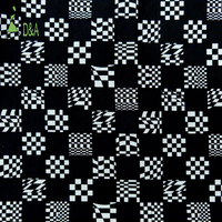 Tissu imprimé à carreaux géométriques en popeline de coton 100% tissu de coton pour vêtement