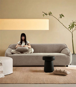 Muebles de sala de estar Conjunto de sofá italiano Tela de tecnología nórdica Forma de L Seccional Algodón Lino Reclinable <span class=keywords><strong>Chaise</strong></span> <span class=keywords><strong>Longue</strong></span> Sofás - Product Image 2