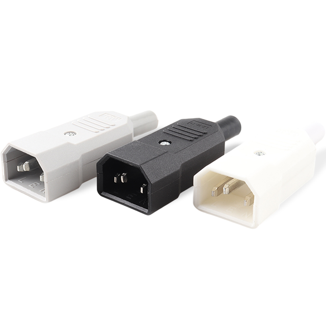 LZ-14-T1 Black 10A 250V Plug with Socket Industrial Use Nylon Extension Socket TUV CE Approved