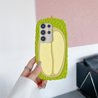 Coque de téléphone en silicone souple motif Durian tropical frais à peau épineuse pour iPhone 18 17 Pro Max 16 15 14 13 – Housse de protection amusante et créative