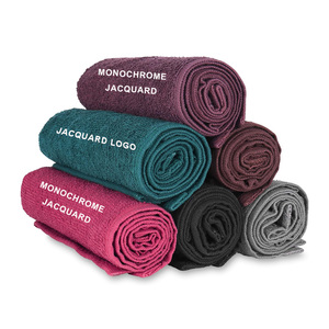 Cao thấm Khăn nhà sản xuất Bleach bằng chứng làm tóc CAPE Salon khăn đơn sắc Jacquard 100% cotton đen baber khăn - Product Image 2