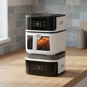 Freidora de Aire Digital Inteligente Moderna con Pantalla Táctil, sin Aceite, de Una Sola Cesta, de Aleación de Aluminio, Capacidad de 6.1-8.0L, Eficiente Energéticamente - Product Image 2