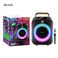 Enceinte Cube Simple 6 Pouces 30W pour Karaoké avec Micro Sans Fil, Bluetooth, TWS, Écran, USB, TF, FM, Télécommande – Idéale pour Fêtes à Domicile, Fêtes de Famille, Cadeau