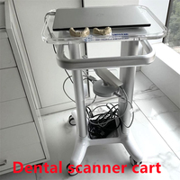Chariot de scanner d'échographie de clinique dentaire à 2 tiroirs, support pour Instrument de beauté, chariot à ultrasons avec 4 roues