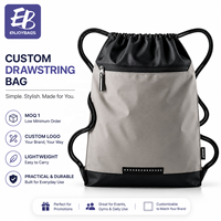 Sac à dos personnalisé avec cordon de serrage et poche avant zippée, sac de sport léger, logo personnalisé pour les événements d'équipe et les promotions