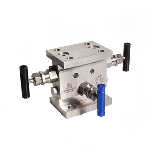 Acciaio inossidabile SS316 doppia flangia 3 valvole di integrazione collettori 6000psi - Product Image 1