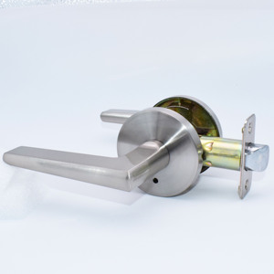 Cerradura <span class=keywords><strong>de</strong></span> Puerta <span class=keywords><strong>de</strong></span> Baño con Liberación Rápida, Función <span class=keywords><strong>de</strong></span> Privacidad, Operada con Llave, Aleación <span class=keywords><strong>de</strong></span> Zinc y Acero Inoxidable - Product Image 1