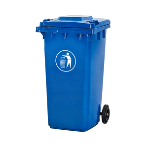 Longbang dày bền municipal Road bánh đứng bao phủ 120L HDPE Thùng rác ngoài trời có thể - Product Image 1