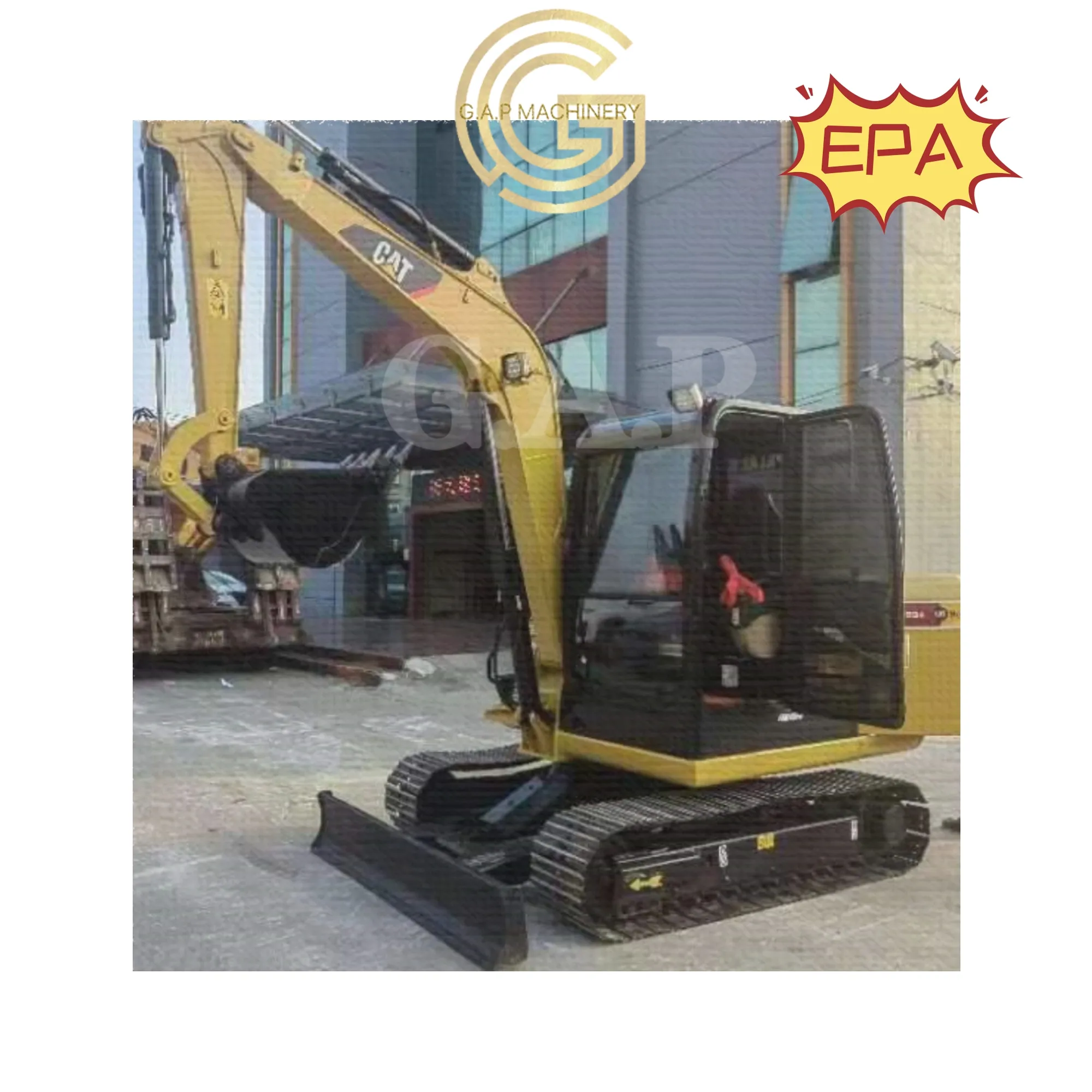 Mini excavatrice utilisée du chat 305.5e 306e 307e d'occasion d'excavatrices de chenille de bon état à Changhaï que recherchez-vous?
