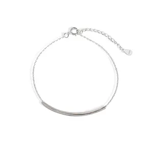 Factory OEM/ODM Service Platinum Plated Sterling Silver 925 Women Anklet