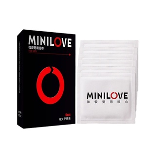 MINILOVE Herbal Best Effact Man Peineili Delay <b>Wet</b> <b>Wipe</b> <b>for</b> Male Sex Long Time <b>Wet</b> <b>Wipes</b> 6 Pcs/Box Men Delay <b>Wet</b> Tissues <b>for</b> MEN - Product Image 1