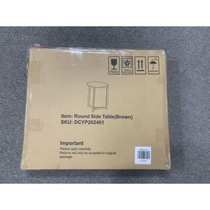 DB 19.68''H Round Outdoor <b>Side</b> Table with Sturdy Metal Frame Accent End Nightstand for <b>Living</b> <b>Room</b> Bedroom - Product Image 5