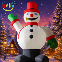 Décoration de Noël gonflable publicitaire, géant, avec éclairage LED, bonhomme de neige gonflable, bonhomme de neige gonflable