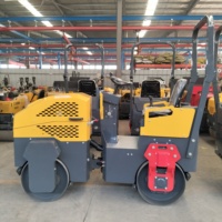 Rouleau compresseur vibrant diesel, mini-compacteur pour sol et asphalte