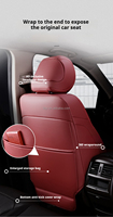 Venta Directa de Fábrica 2024 Juego Completo de Lujo de Fundas para Asientos de Coche de Cuero Nappa Ventiladas e Impermeables en Rojo Brillante