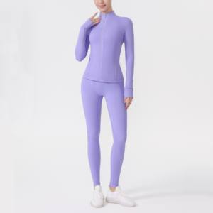 Set Yoga da Donna 2 Pezzi con Giacca e Pantaloni Jogger - Spedizione da Magazzino USA - Product Image 1