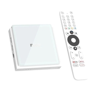 Boîtier TV Android Mecool KM2 Plus Deluxe, Amlogic S905X4, 4 Go de RAM, 32 Go de ROM, 4K Ultra HD, WiFi6, Ethernet 1000M, lecteur multimédia intelligent