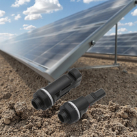 Connecteur de câble solaire monté sur panneau étanche 1500V Contact en cuivre étain 30A Connexion DC 30 ans Alimentation du boîtier PPO mâle/femelle