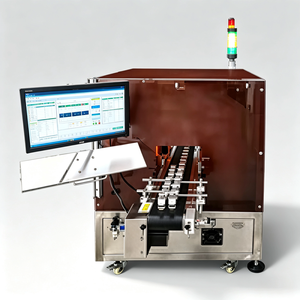 Machine d'inspection visuelle automatique haute vitesse pour la détection des bavures, des éclats, des rayures, des différences de couleur, des codes QR sur les flacons cosmétiques et l'équipement de tri - Product Image 2