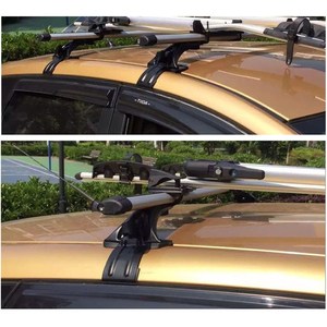 Barra transversal Universal de aleación de aluminio para coche Sedán, barra de rieles con bloqueo, 1,25 m, 1,35 m - Product Image 6
