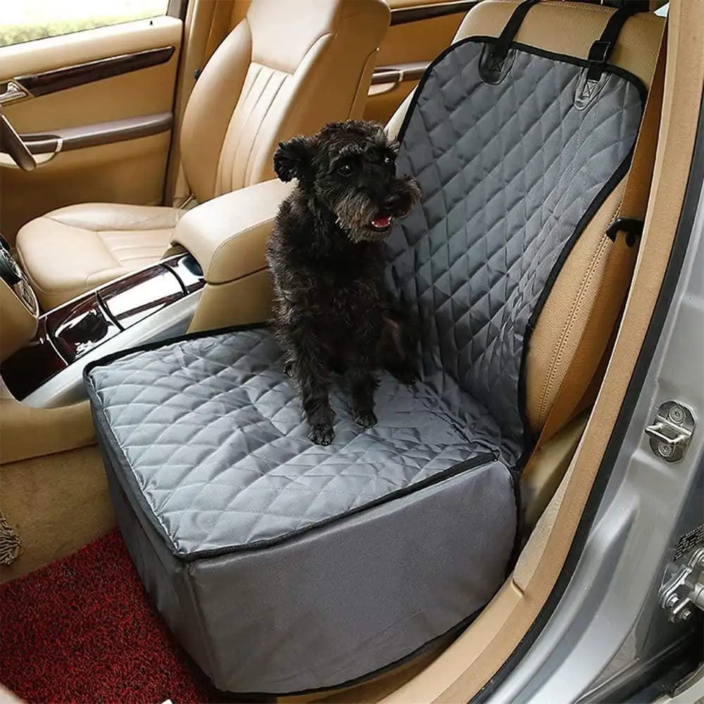 Pet Seat Cover Protector For Dogs Cats Car Nonslip Scratchproof Waterproof Washable Pets Front Seats Covers For Cars Grey