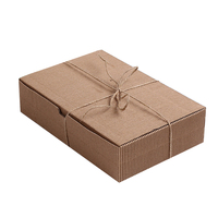 Ruban de carton ondulé Kraft recyclable et corde de chanvre Biscuit Cookie Mooncake Food Baked Goods Gift Box