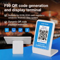 Generador de Códigos QR Dinámicos F99, Conexión ECR (Cajero Electrónico) por USB o WIFI Directo o BLE