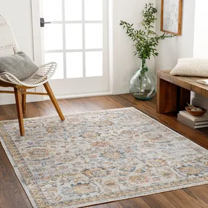 Tappeti in Microfibra Lavabili Piccolo <span class=keywords><strong>Tappeto</strong></span> 60x90cm <span class=keywords><strong>Beige</strong></span> Grigio Moderno Astratto per Ingresso <span class=keywords><strong>Cucina</strong></span> Antiscivolo Morbido a Pelo Corto - Product Image 3