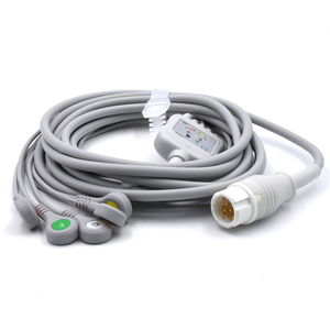 Kabel ECG Efficia CM12 5 Lead Snap IEC, Kompatibel dengan Philippss IntelliVues X3 Direct Connect, Pasokan Pabrik - Product Image 3