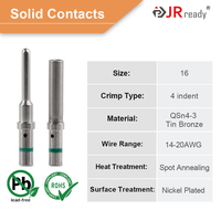 Conector de 3 Pines JRready ST6247 DT, 10 Juegos, Conector Eléctrico Impermeable Gris con Contactos Sólidos 14-16AWG