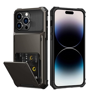 Funda con Tapa Abatible 2 en 1 con Ranura para Tarjetas de Crédito, Funda Tipo Cartera para iPhone 14, 14 Pro Max, 13, 12 Pro - Product Image 1