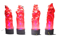 Équipement de fête soie feu flamme machine led effet flamme lumière faux feu led