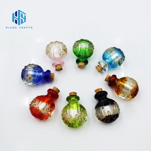 Handmade mini chai Murano thủy tinh lampwork thời trang mặt dây chuyền & quyến rũ Hương liệu Tinh dầu nước hoa khuếch tán Mặt dây chuyền - Product Image 3