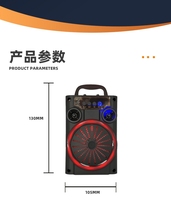 Speaker Nirkabel Berkualitas Tinggi, Speaker Lampu Warna-warni, Flash Drive USB dengan Slot Kartu, Speaker Mikrofon