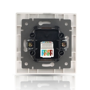 Chất lượng cao ổ cắm nhà tiêu chuẩn Châu Âu 86 Kích thước máy tính Internet ổ cắm mèo 6 Internet tường ổ cắm Wifi Lan Outlet - Product Image 6