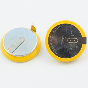 Batteria a Bottone Rotonda LIR2450 ad Alta Capacità, Personalizzabile 3.6V <span class=keywords><strong>LIR</strong></span> 2450 130mAh con Linguette di Saldatura, Ricaricabile - Product Image 2