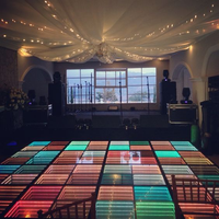 Magnétique 3d Lumière Infinity Miroir Affichage Vidéo Discothèque Pixel Rgb Portable Verre Disco Night Club Dmx Couleur Led Piste de Danse