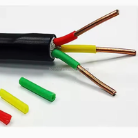 Flexibles BV/Bvr/BVV/BVVB/Rvv Kabel, zweiadrig und geerdet, elektrisches Kabel mit niedrigem Kupferanteil, PVC-isoliert, 1mm, 1,5mm, 2,5mm, 4mm, 6mm, 10mm, schwarz