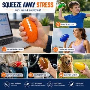Custom Sports Events Brand PU Foam Football Stress Relief Toy Soft Slow <b>Rebound</b> Rugby Shape Squeeze Ball Promotional Gift - Product Image 3