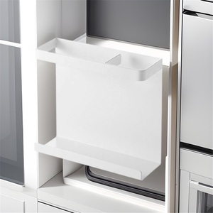 Supports magnétiques latéraux pour réfrigérateur, supports pour film alimentaire, sans perçage, multifonctionnels pour cuisine, en fer forgé, vente en gros pour fabricants - Product Image 3