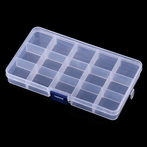 NEWUP Boîtes <span class=keywords><strong>de</strong></span> <span class=keywords><strong>rangement</strong></span> en plastique rigide 15 compartiments <span class=keywords><strong>pour</strong></span> leurres <span class=keywords><strong>de</strong></span> pêche en rivière, ruisseau, lac et océan - Product Image 5