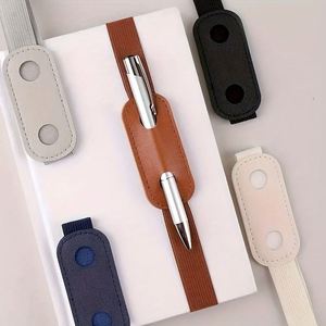 Estuche Porta Plumas de Cuero PU, Portátil y Elegante, con Banda Elástica Ajustable, para Regalos, Organizador de Libros y Revistas - Product Image 5