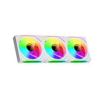Ventilateur de Boîtier d'Ordinateur Jungle Leopard Prism 4pro 120mm Noir Blanc Effet Miroir Infini Lumineux ARGB Plastique Roulement à Billes Faible Bruit