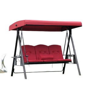 Fauteuil balançoire en fer pour extérieur, chaise à bascule 2/<span class=keywords><strong>3</strong></span> places avec auvent pour patio, panier suspendu de jardin pour adultes - Product Image 5
