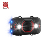 CR04 Système de haut-parleurs double répulsif pour rongeurs Technologie de lumière stroboscopique Triple alimentation Fonction de commutation automatique
